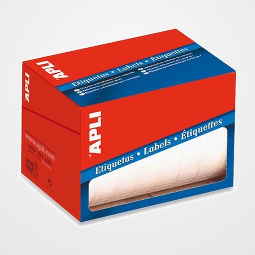 ETIQUETAS ADH.MANUALES ROLLO APLI BLANCAS C.ROMOS 105x149 mm 100 uds.(01706)