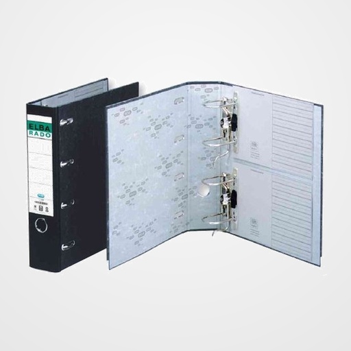 ARCHIVADOR palanca ELBA CARTON FORRADO RADO CLASICO JASPEADO A4 75mm DOBLE MECANISMO (1040900)