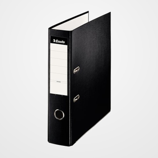 ARCHIVADOR palanca ESSELTE PLASTICO FORRADO con RADO A4 75mm NEGRO