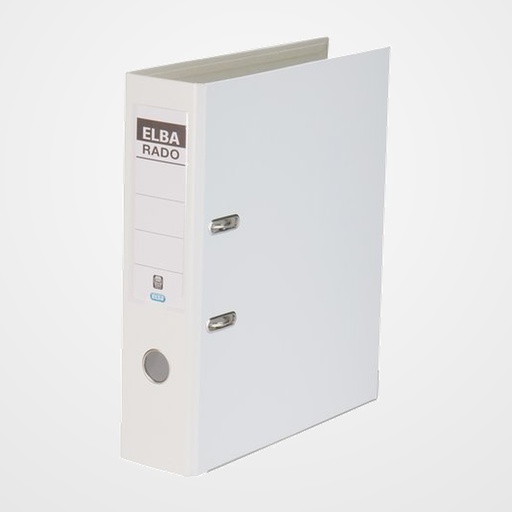ARCHIVADOR palanca ELBA FORRADO PVC RADO PLAST A4 80mm BLANCO (1049708)