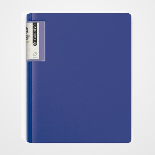 CARPETA de ANILLAS CARCHIVO FOAM STYLE POLIPROPILENO A4 4 an.MIXTA 40mm AZUL OSCURO