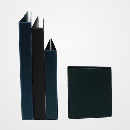 CARPETA de ANILLAS IBERPLAS PVC OFICINA Fº 4 an.MIXTAS 40mm NEGRO