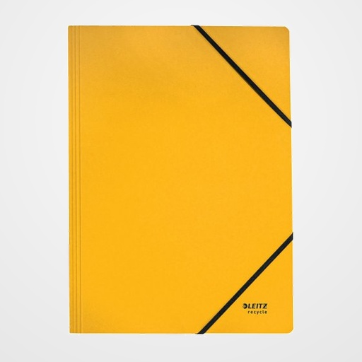 CARPETA de GOMAS sin solapas LEITZ RECYCLE CARTON A4 AMARILLO