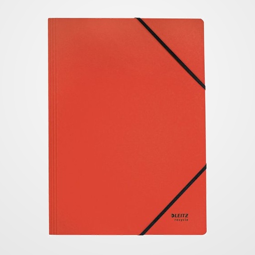 CARPETA de GOMAS sin solapas LEITZ RECYCLE CARTON A4 ROJO