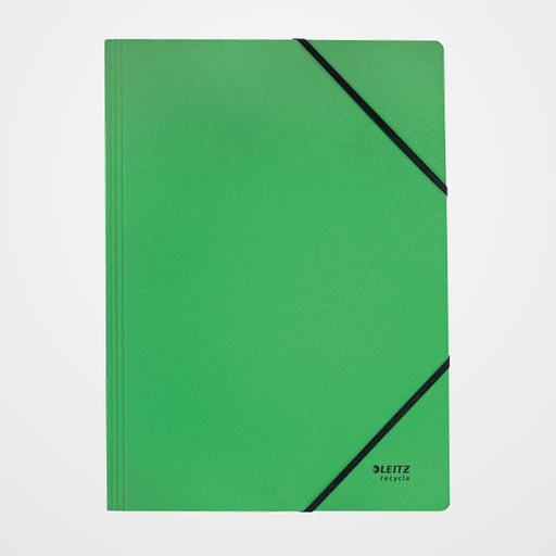 CARPETA de GOMAS sin solapas LEITZ RECYCLE CARTON A4 VERDE