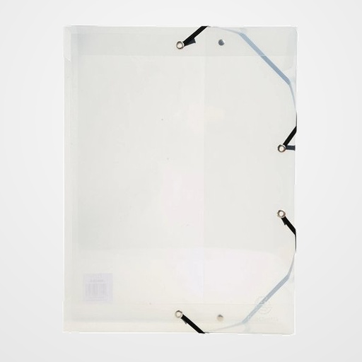 CARPETA de PROYECTOS EXACOMPTA EXABOX PP CRISTAL A4 GOMAS  6 cm