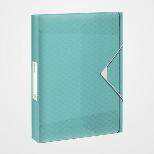 CARPETA de PROYECTOS ESSELTE COLOUR BREEZE PP A4 GOMAS 4 cm AZUL