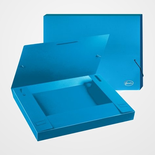 CARPETA de PROYECTOS FOROFIS PP A4 GOMAS 3 cm AZUL