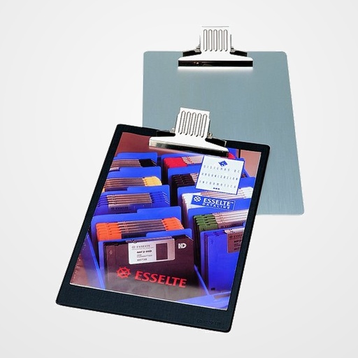 CARPETA con PINZA PORTABLOCS ESSELTE ALUMINIO Fº (pinza gigante)
