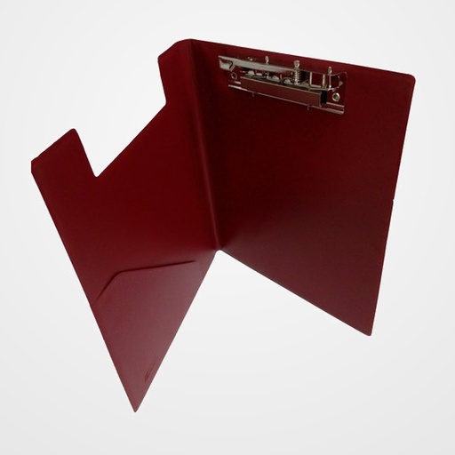 CARPETA con PINZA MINICLIP SUPERIOR IBERPLAS PVC 4º BURDEOS