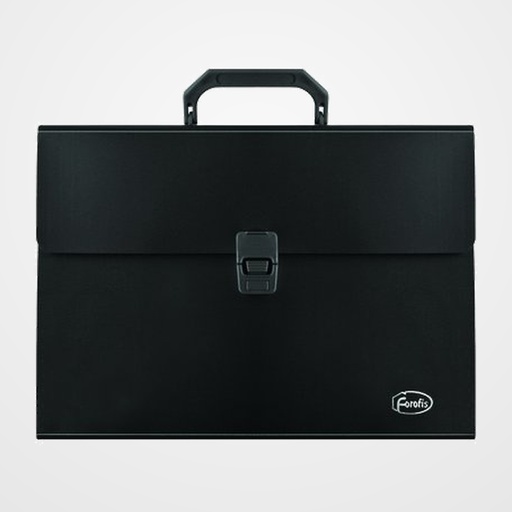 CLASIFICADOR ACORDEON FOROFIS PP OPACO A4 13 DPTOS CON ASA Y  BROCHE NEGRO