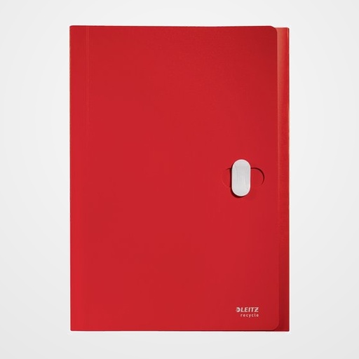 CLASIFICADOR ACORDEON LEITZ RECYCLE PP A4 5+1 SEPARAD. ROJO