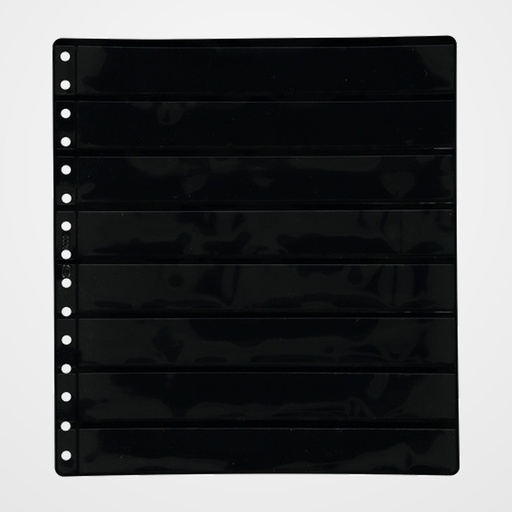 FUNDA para ALBUM de SELLOS PARDO LAM.C.NEGRA 8 aloj.lado