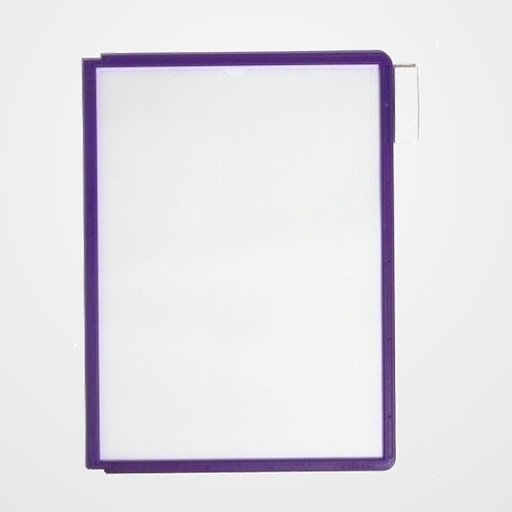 FUNDA DURABLE SHERPA A4 con MARCO VIOLETA PAQUETE de 5