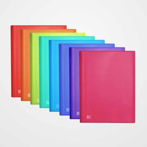 CARPETA FUNDAS (TARIFARIO) OXFORD/ELBA URBAN PP TRANSLUCIDO A4+ 60 F. SURTIDO (8 colores)