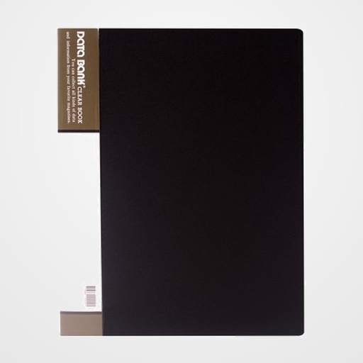 CARPETA FUNDAS (TARIFARIO) DATA BANK PP RIGIDO A4  20 F. NEGRO