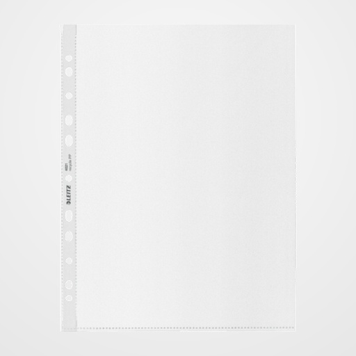 FUNDA MULTITALADRO LEITZ RECYCLE GRAN CAPACIDAD PP 100µ PIEL de NARANJA A4+ 11 TAL. BOLSA de 25