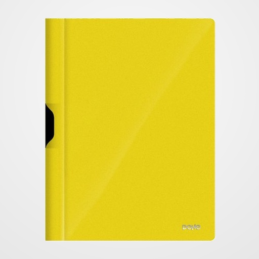DOSIER CLIP PP A4 pinza METAL 30h AMARILLO
