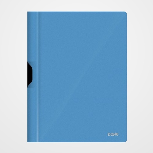 DOSSIER CLIP PP A4 pinza METAL 30h AZUL
