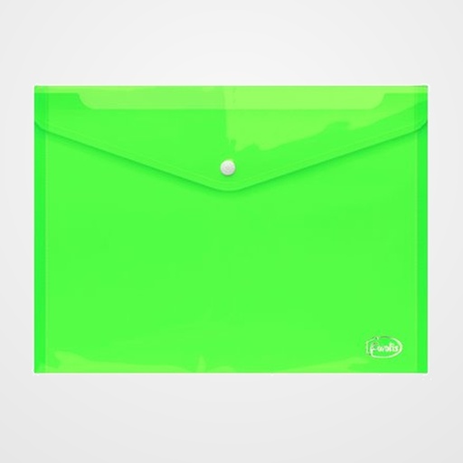 DOSIER SOBRE FOROFIS PP BROCHE A4 VERDE TRASLUCIDO