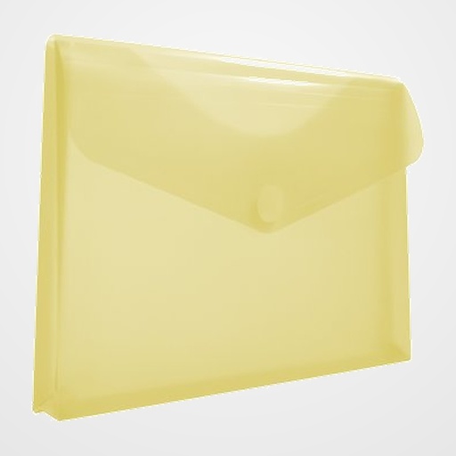 DOSIER SOBRE OFFICE BOX FUELLE PP VELCRO A4+ AMARILLO TRANSPARENTE