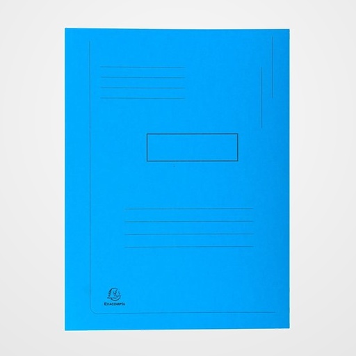 SUBCARPETA EXACOMPTA FOREVER 2 SOLAPA 290g A4 AZUL CLARO PAQUETE de 50