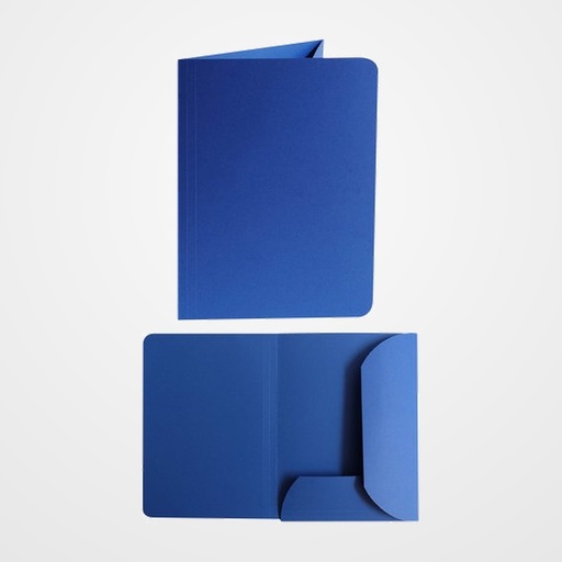 SUBCARPETA GIO 2 SOLAPAS 320g A4 AZUL PAQUETE de 25 (32811)