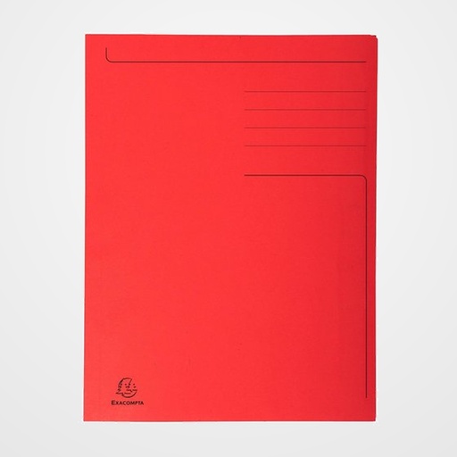 SUBCARPETA EXACOMPTA FOREVER 3 SOLAPA 280g A4 ROJO CLARO PAQUETE de 50