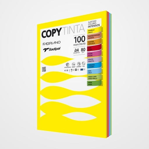 PAPEL de COLOR A4 COLORE 80 80g 100h SURTIDO INTENSO