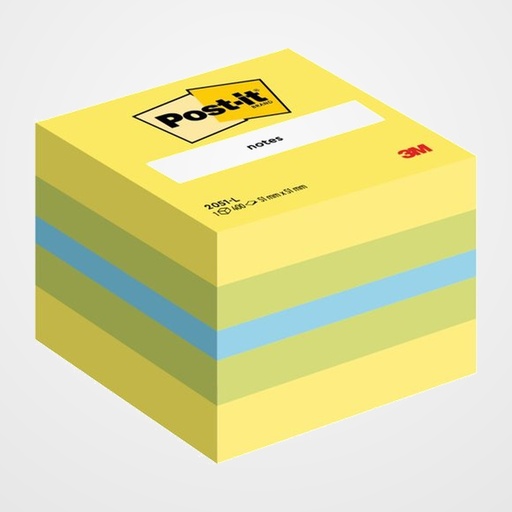 NOTAS ADHESIVAS POST-IT 400h 51x51 3 COLORES VIVOS