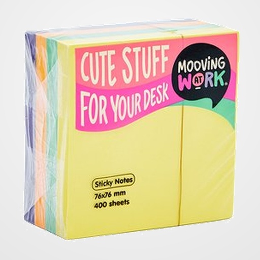 NOTAS ADHESIVAS MOOVING 250h 51x51 MULTICOLOR
