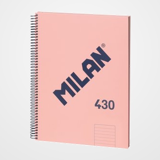 BLOC MILAN 430 since 1918 tapa EXTRA A4 80h HORIZONTAL 95g ROSA