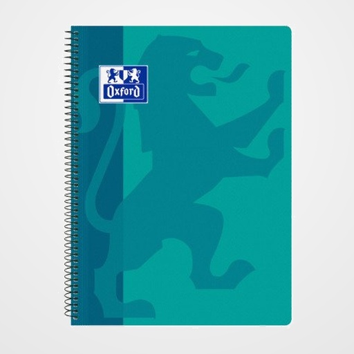 BLOC OXFORD SCHOOL CLASSIC tapa PP Fº 80h CUADRIC.4x4 90g AQUA