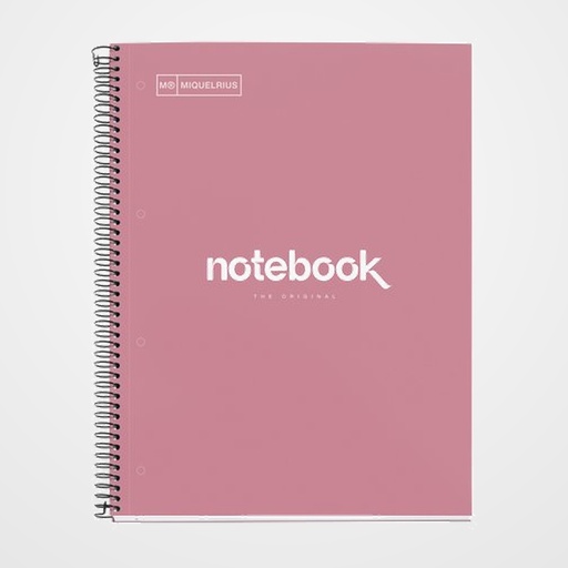 BLOC MIQUELRIUS EMOTIONS NOTEBOOK 1 micro.tapa EXTRA A4 80h 90g CUADRIC.5x5 ROSA DUST