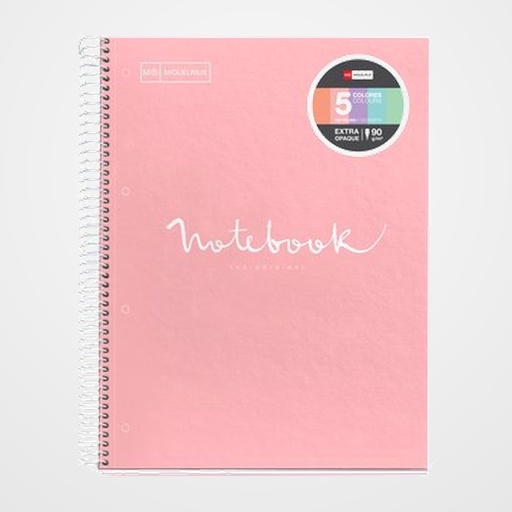 BLOC MIQUELRIUS EMOTIONS NOTEBOOK 5 micro.tapa EXTRA A4 120h 90g HORIZONTAL ROSA