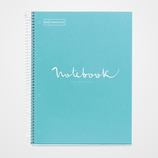 BLOC MIQUELRIUS EMOTIONS NOTEBOOK 5 micro.tapa EXTRA A5 120h 90g HORIZONTAL AZUL CIELO