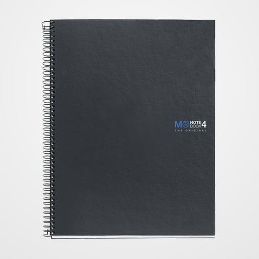BLOC MIQUELRIUS THE ORIGINAL NOTEBOOK 4 micro.tapa DURA A4 160h 70g LISO GRAFITO