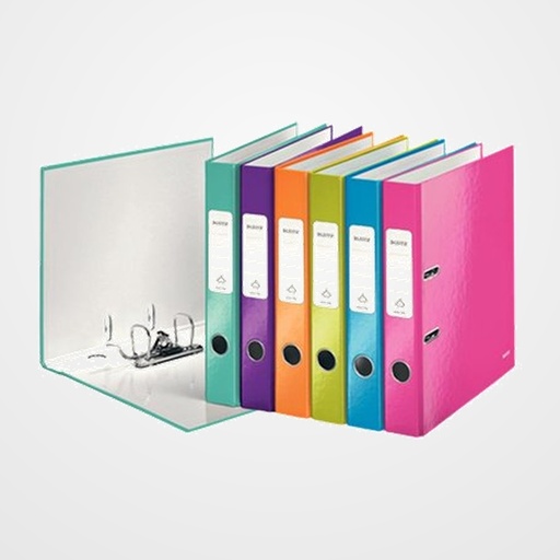 ARCHIVADOR palanca LEITZ WOW A4 180º 50mm SURTIDO