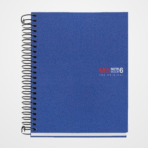 BLOC MIQUELRIUS THE ORIGINAL NOTEBOOK 6 micro.tapa PP A6 150h 70g CUADRIC.5x5 AZUL