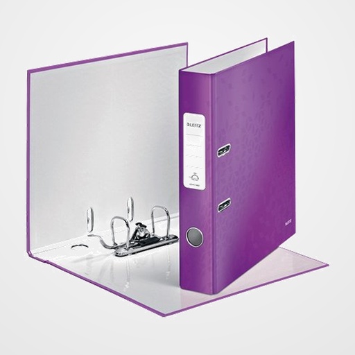 ARCHIVADOR palanca LEITZ WOW A4 180º 50mm VIOLETA METALIZADO
