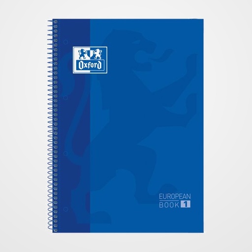 BLOC OXFORD SCHOOL EU.BOOK 1 micro.tapa EXTRA A4+  80h CUADRIC.5x5 90g AZUL