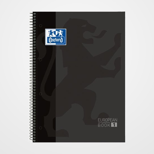 BLOC OXFORD SCHOOL EU.BOOK 1 micro.tapa EXTRA A4+  80h CUADRIC.5x5 90g NEGRO
