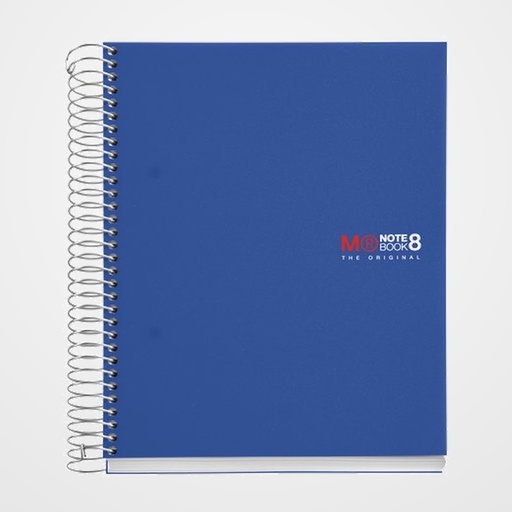 BLOC MIQUELRIUS THE ORIGINAL NOTEBOOK 8 micro.tapa PP A5 200h 70g CUADRIC.5x5 AZUL