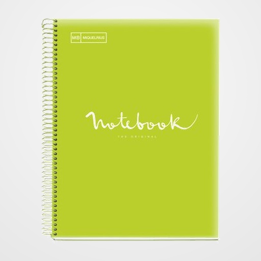 BLOC MIQUELRIUS EMOTIONS NOTEBOOK 5 micro.tapa PP A4 120h 90g HORIZONTAL LIMA
