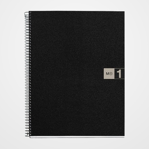 BLOC MIQUELRIUS THE ORIGINAL NOTEBOOK 1 micro.tapa PP A4 80h 70g CUADRIC.5x5 GRIS