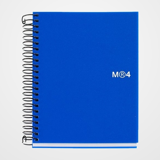 BLOC MIQUELRIUS THE ORIGINAL NOTEBOOK 4 micro.tapa PP A7 100h 70g CUADRIC.5x5 AZUL