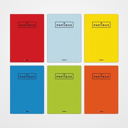 LIBRETA PAPYRUS A5+ 48h 90g GOFRADA HORIZONTAL COL.SUR.