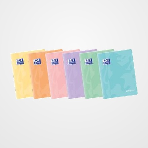 LIBRETA GRAPADA OXFORD SCHOOL EASYBOOK A5 48h CUADRIC.4x4 COL.PASTEL SUR.(6)