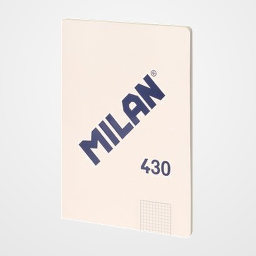 LIBRETA MILAN 430 since 1918 A4 48h CUADRIC.5x5 95g BEIGE