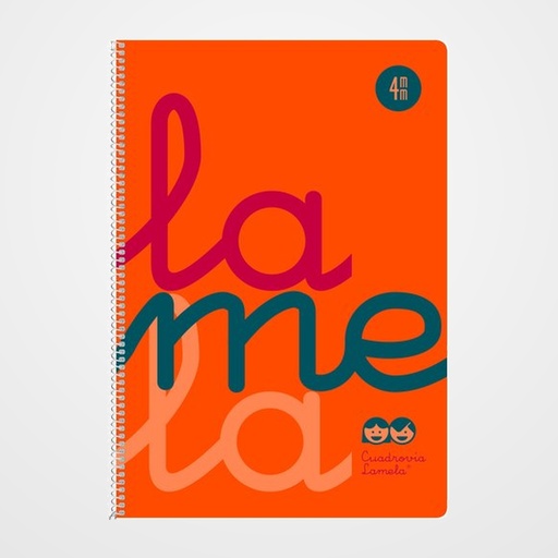 LAMELA BLOC tapa POLIPROPILENO Fº 80h CUADROVIA 4 mm NARANJA